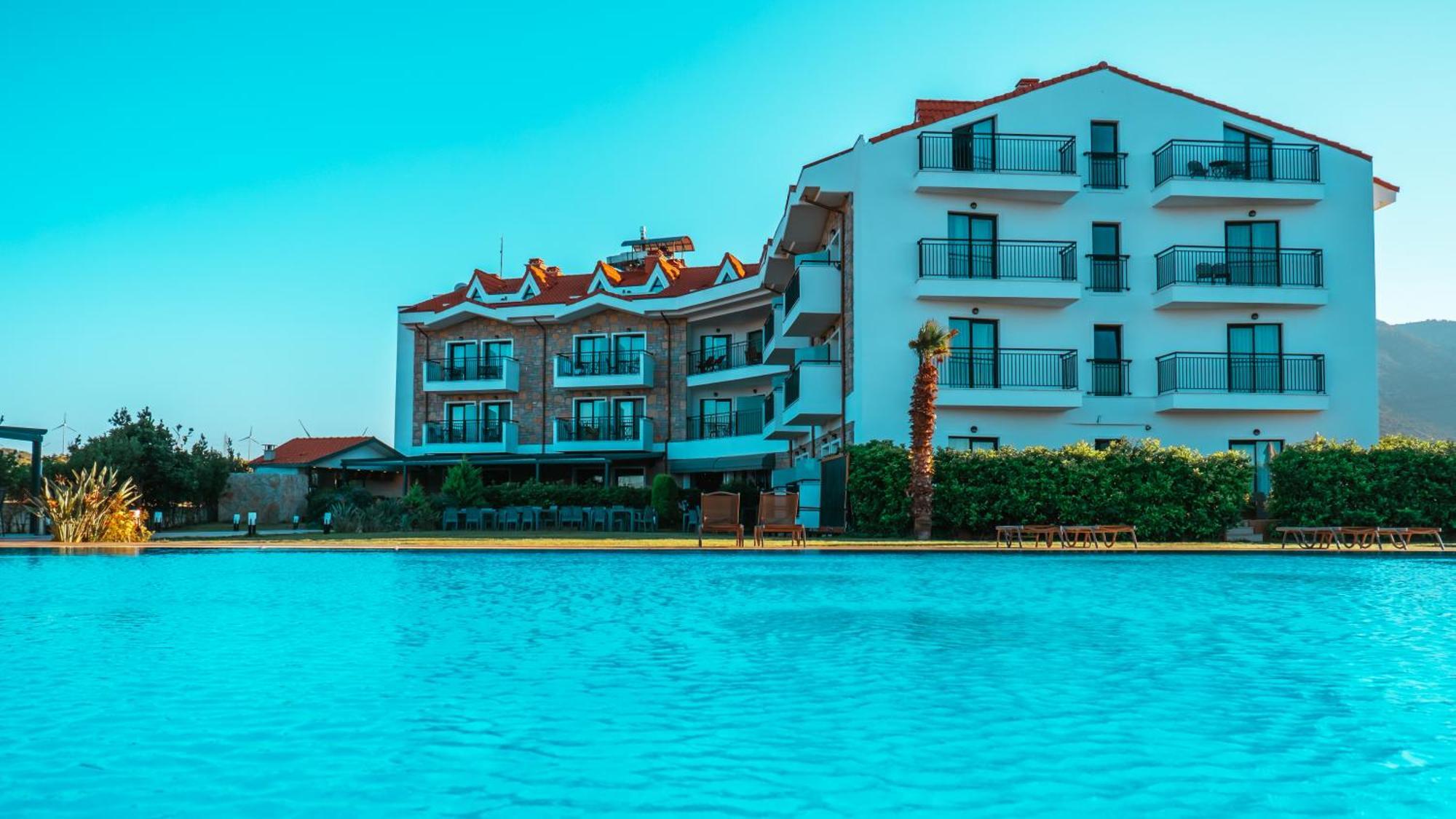 Acroter Hotel Spa - Alcohol Extra All Inclusive Datça Exteriör bild